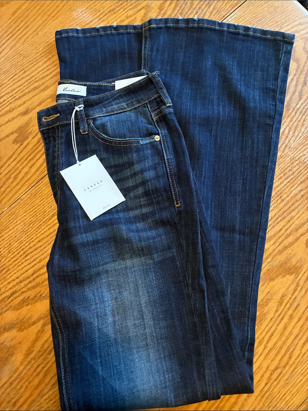 KanCan Dark Blue Flare Jeans mid rise